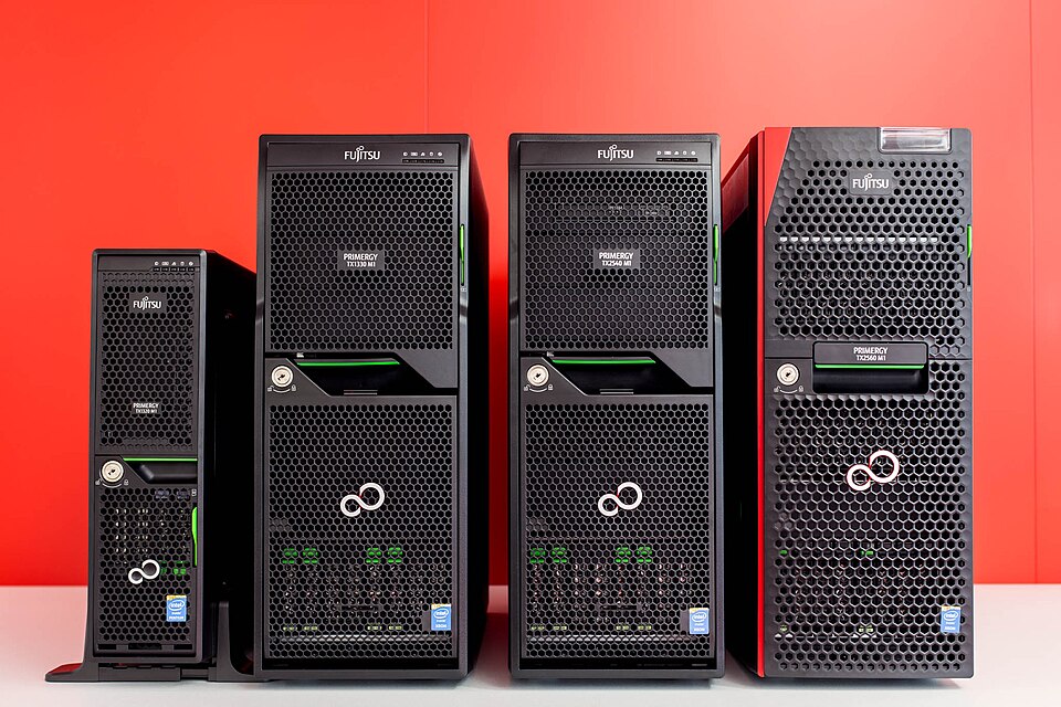 Photograph illustrating Tower server