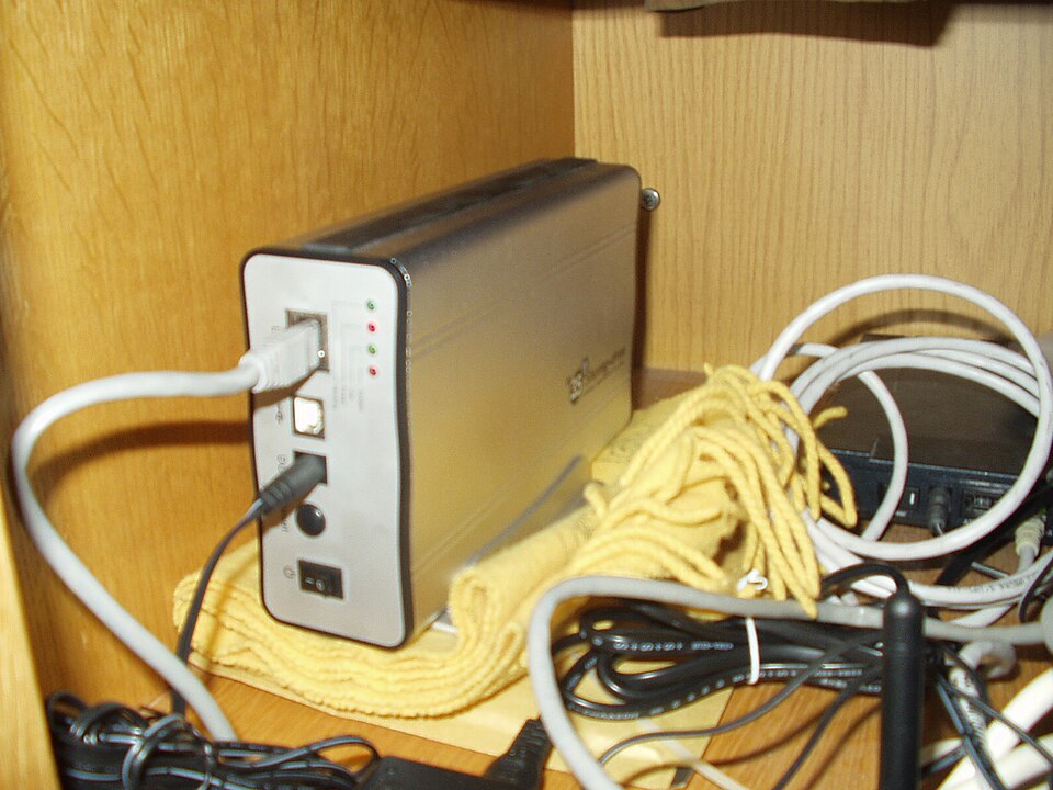 Photograph illustrating Network attached storage