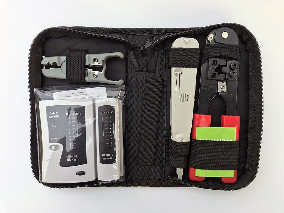 Photograph illustrating Network cable tester